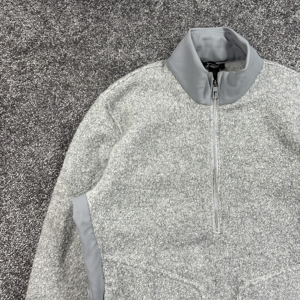 Lululemon Tundra Trek 1/2 Zip Pullover Jacket Men's Medium Sherpa Wool Grey - Picture 3 of 12